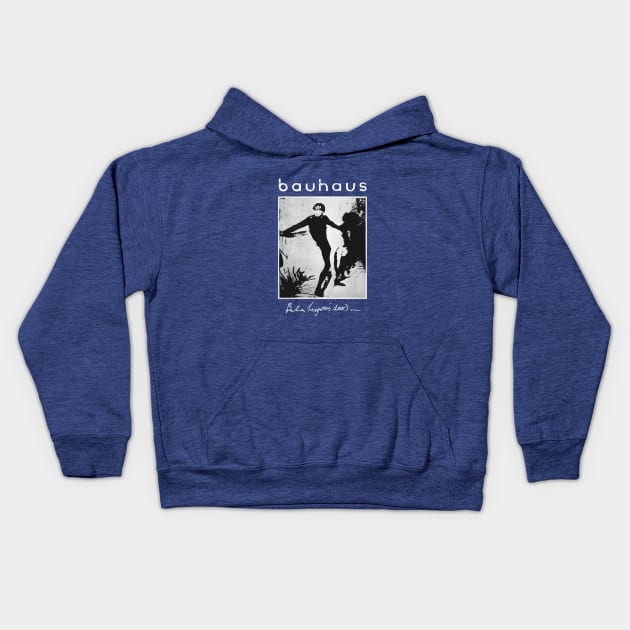 Bauhaus Bat Kids Hoodie by elgakartisa